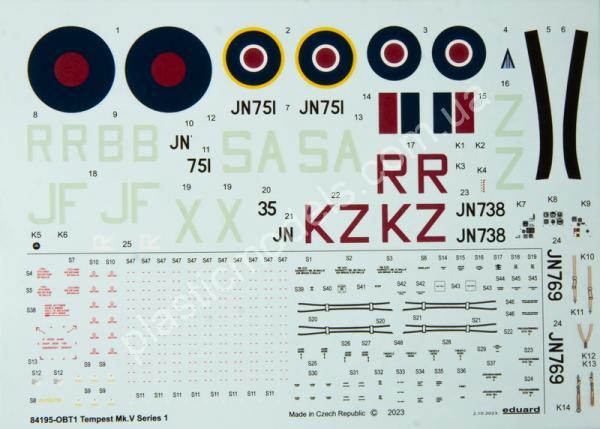1/48 Eduard 84195 Tempest Mk. V Series 1