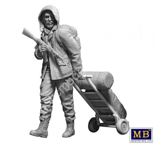 1/24 Master Box 24076 Pоst-apocalyptic series. The Last Bridge. Kit No. 4. Vadim
