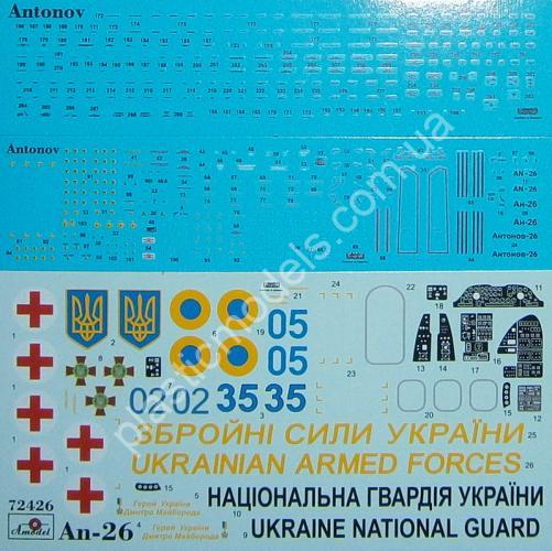 1/72 A-model 72426 Antonov An-26 Ukrainian Air Forces