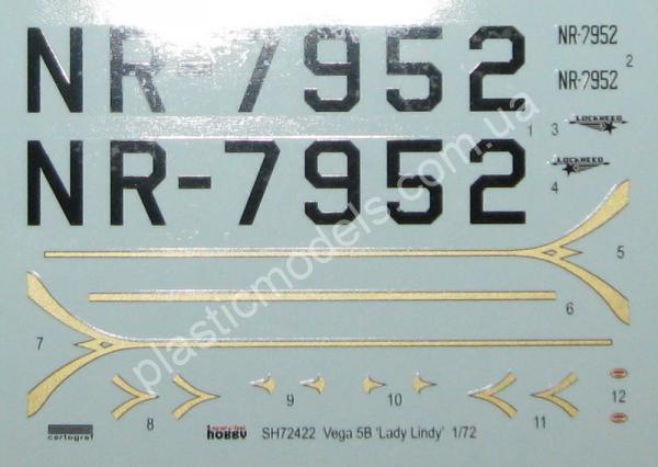 1/72 Special hobby 72422 Vega 5 'Lady Lindy'