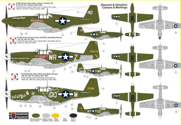 1/72 Kovozavody Prostejov 0245 P-51B „Mustang Aces“