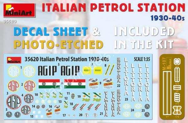 1/35 MiniArt 35620 Italian Petrol Station 1930-40s