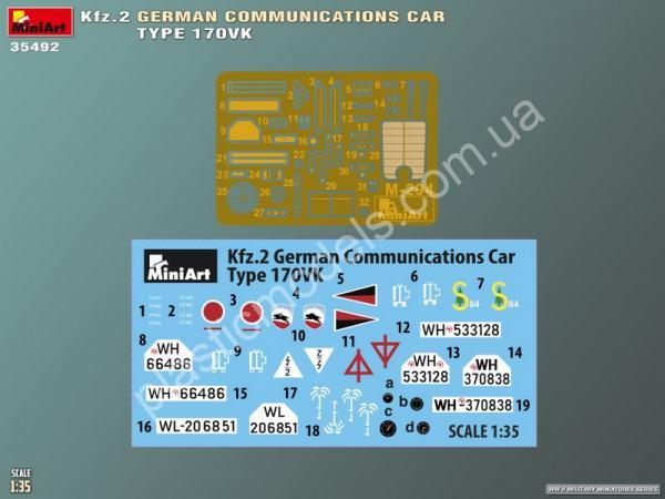 1/35 MiniArt 35492 Kfz.2 German Communications Car Type 170VK