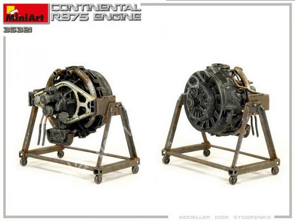 1/35 MiniArt 35321 Continental R975 Engine