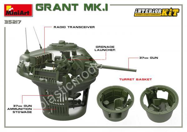 1/35 MiniArt 35217 Tank Grant Mk.I Interior Kit