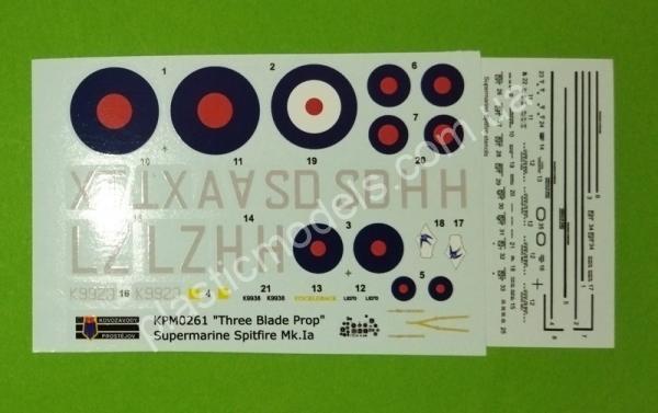 1/72 Kovozavody Prostejov 0261 Spitfire Mk.Ia „Three Blade Prop“