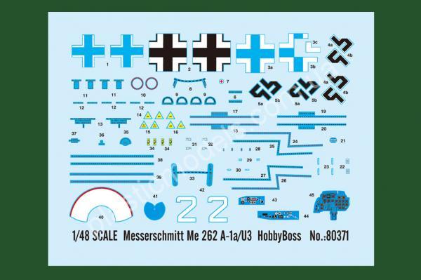 1/48 HobbyBooss 80371 Me 262 A-1a/U3