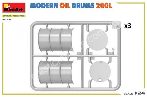1/24 MiniArt 24008 Modern Oil Drums 200L
