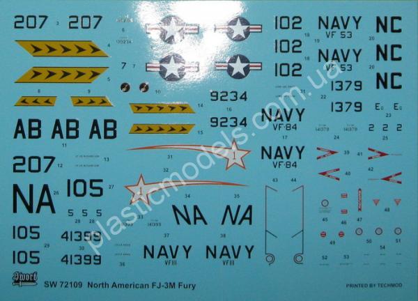 1/72 Sword 72109 North American FJ-3M Fury