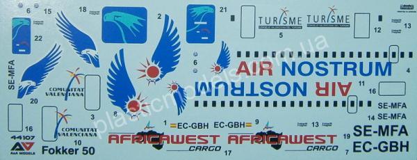 Fokker 50 - Regional Airliner (EC-GBH) 1/72 A&A Models 44108