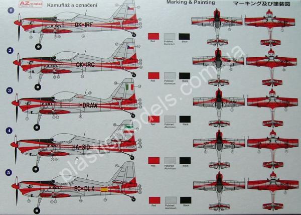 1/48 AZ model 4822 Zlin Z-50L,LS Famous acrobatic plane