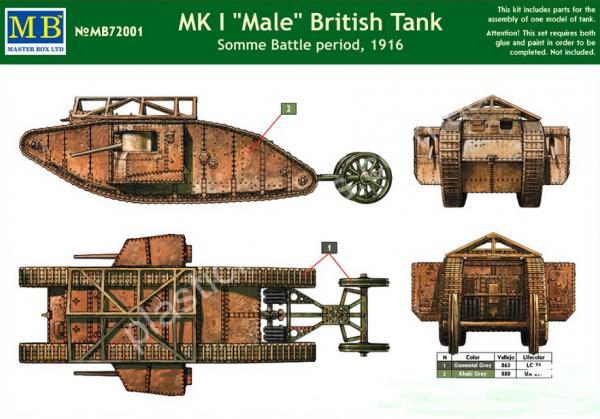 1/72 Master Box 72001 MK I 
