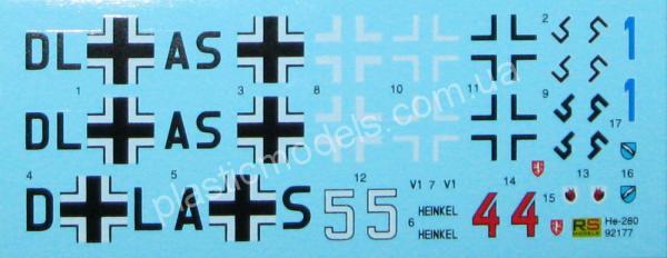 1/72 RS models 92177 Heinkel He 280 Argus Rohre Jet Engine