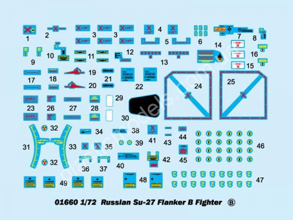 1/72 Trumpeter 01660 Su-27 Flanker B