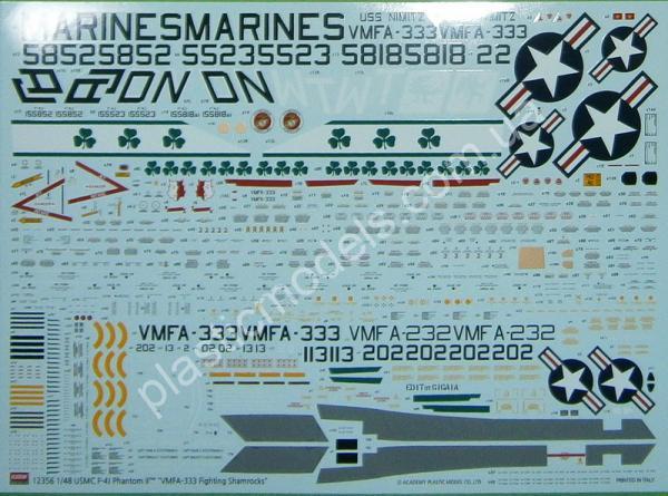 1/48 Academy 12356 F-4J Phantom II 'VMFA-333 Shamrocks'