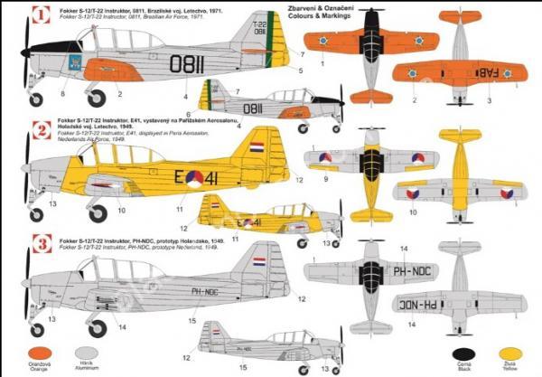 1/72 Kovozavody Prostejov 0425 Fokker S-12/T-22 “Instructor”