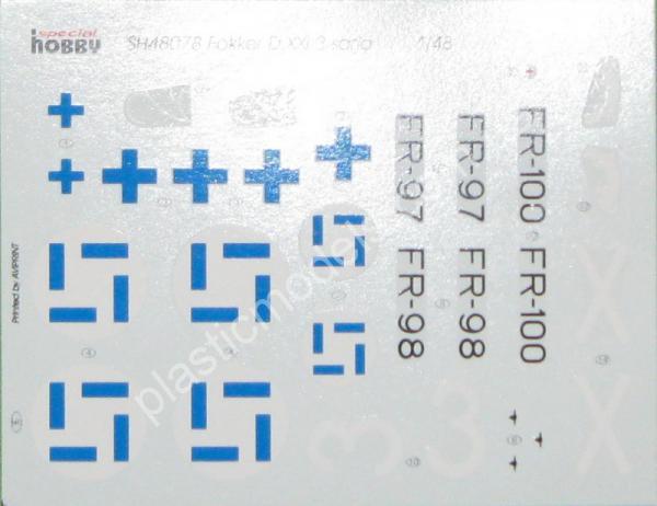 1/48 Special Hobby 48078 Fokker D.XXI  3.sarja \'with Mercury engine\'