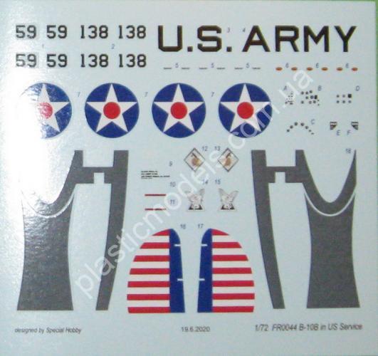 1/72 Frrom Azur 0044 B-10B in US Service