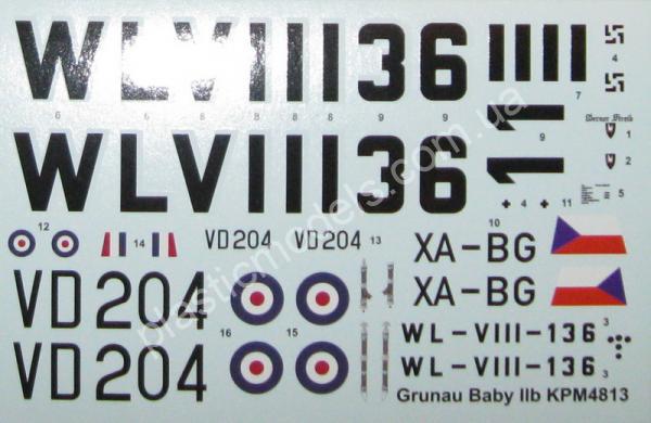 1/48 Kovozavody Prostejov 4813 Grunau Baby IIb