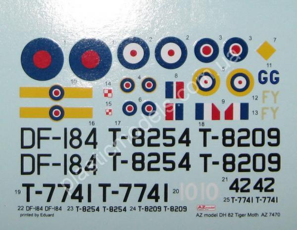 1/72 AZ model 7470 DH.82 Tiger Moth Mk.II (RAF)