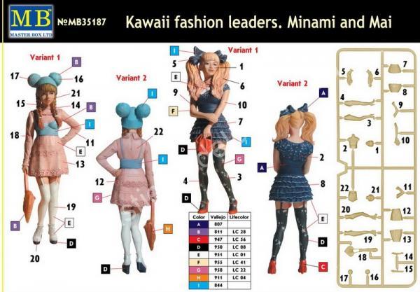 1/35 Master Box 35187 Kawaii fashion leaders. Minami and Mai