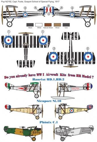 1/72 HR model 72038 Sopwith PUP (Whitehead- built)