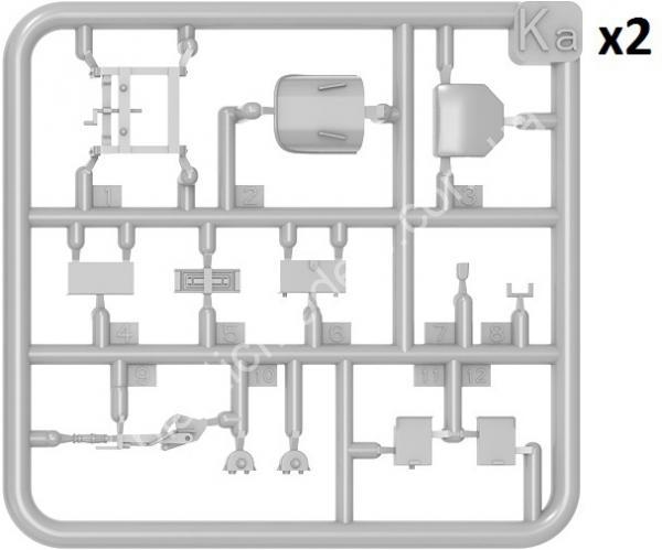 1/35 MiniArt 35404 M3 Stuart early prod. Interior kit