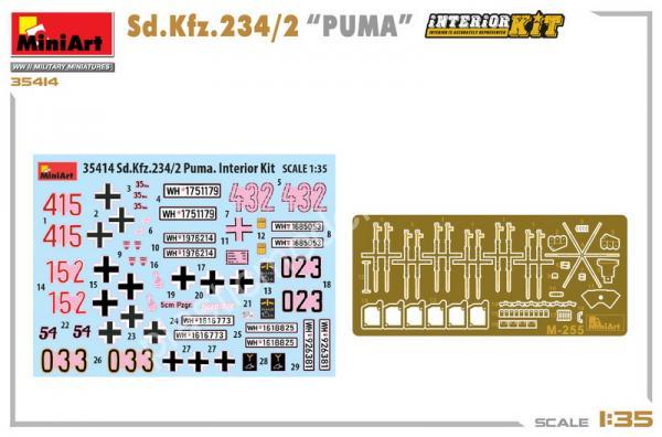 1/35 MiniArt 35414 Sd.Kfz.234/2 PUMA Interior Kit