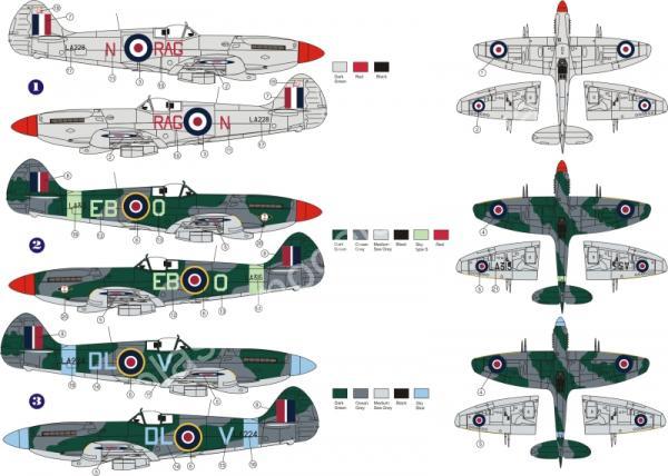 1/72 AZ model silver 7203 Supermarine Spitfire F.Mk.21