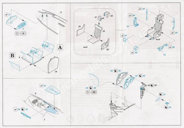 1/72 AZ model acsesores 7212 MiG-17F color etched parts