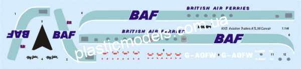 1/144 Roden 305 Aviation Traders ATL.98 Carvair