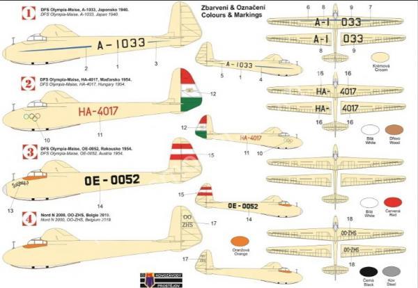 1/72 Kovozavody Prostejov 0355 DFS Olympia „Silence in the sky“