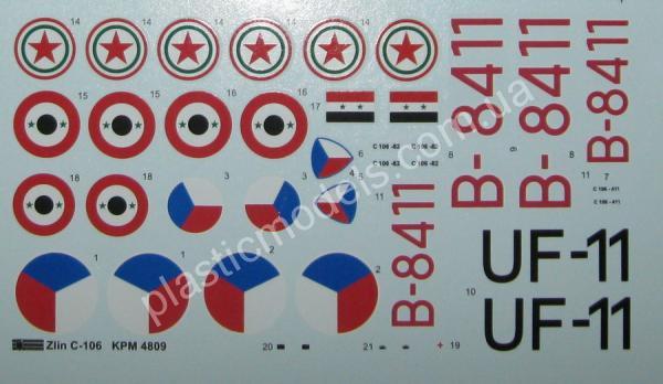 1/48 Kovozavody Prostejov 4809 Zlin C-106