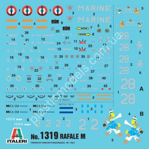 1/72 Italeri 1319 Dassault Rafale M Operations Exterieures Libia 2011