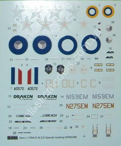 1/72 Kovozavody Prostejov 0386 Aero L-159A/E Alca „Special Markings“