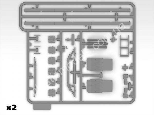 1/35 ICM 35010 Truck Box of Military Vehicle (KUNG)