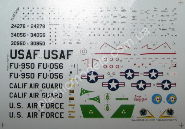 1/72 Special hobby 72144 F-86L Sabre Dog 'with long wing'