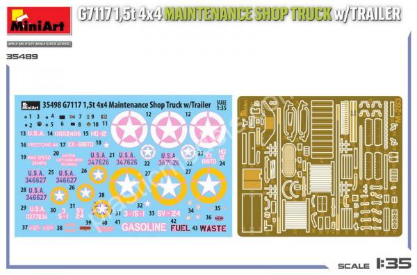 Chevrolet G7117 1,5t 4x4 Maintenance Shop Truck with Trailer 1/35 MiniArt 35498