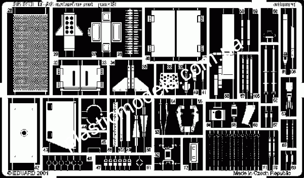 1/35 Eduard 35371 M-26 DWag. exterior for kit: TAMIYA