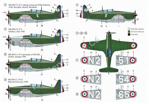 1/72 RS models 92152 Morane Saulnier MS.405