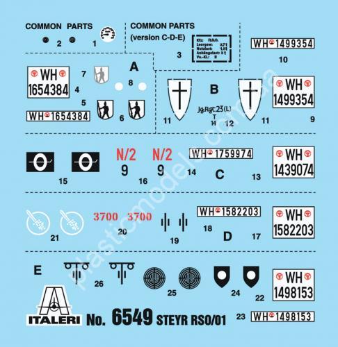 1/35 Italeri 6549 Steyr RSO/01 with German Soldiers and accessories