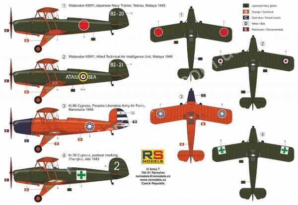 1/72 RS models 92226 Ki-86/K9W1 Japanese Type 4 Primary Trainer