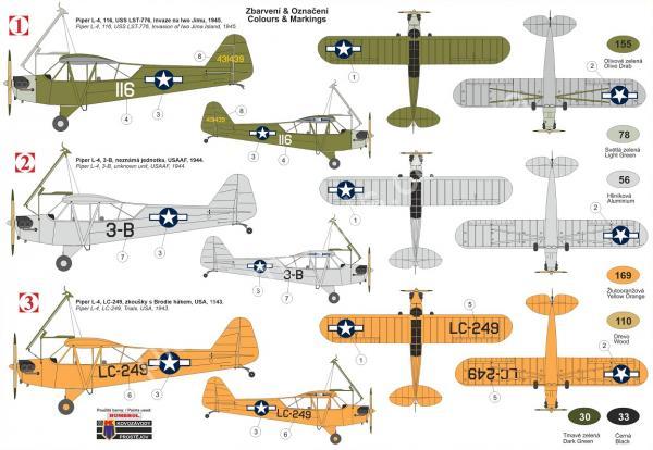 1/72 Kovozavody Prostejov 0191 Piper L-4 “Grasshopper” w/Brodie Hook