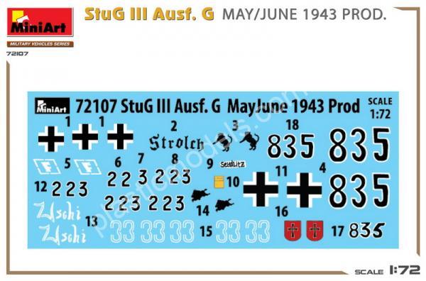 1/72 MiniArt 72107 StuG III Ausf. G May/June 1943 Prod.