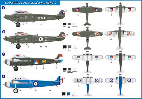 1/144 AZ model 14402 Fokker F.VIIB 3m Military