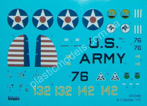 1/72 Special hobby 72446 B-12A Bomber ‘Yellow Wings over America’ Martin
