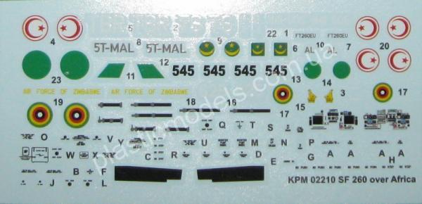 1/72 Kovozavody Prostejov 0210 SIAI SF-260W „Over Africa“