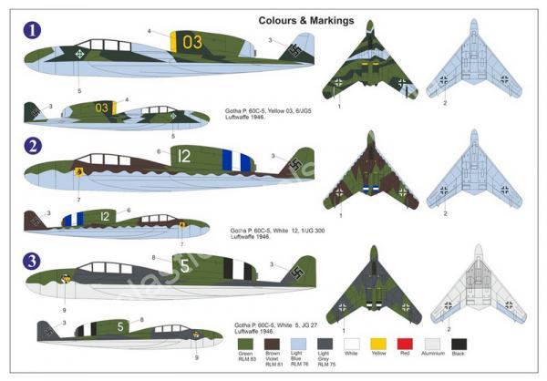 1/72 AZ model 7893 Gotha P.60C-5 Luftwaffe 46