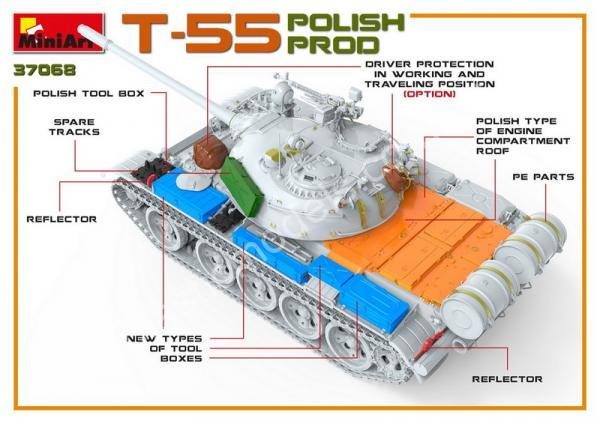1/35 MiniArt 37068 T-55 Polish Production