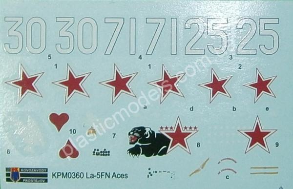 1/72 Kovozavody Prostejov 0360 La-5FN “Aces”